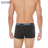 Hanford Men Cotton w/ Spandex Boxer Briefs Travis - Raven (Single Pack)