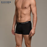 Hanford Men Quick Dry Polyester with Spandex Travel Fitness Boxer Briefs - Assorted (3in1 Pack)