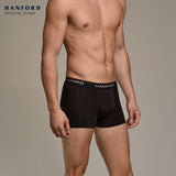 Hanford Men Quick Dry Polyester with Spandex Travel Fitness Boxer Briefs - Assorted (3in1 Pack)