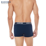 Hanford Men Cotton w/ Spandex Boxer Briefs Tyson - Black Iris (Single Pack)