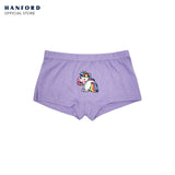 Hanford Kids Girls Teens Regular Cotton Hipster Boyleg Shorts Unicorn - Assorted Print (3in1 Pack)