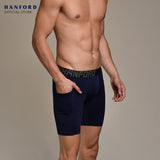 Hanford Athletic Men Pro Cool Quick Dry Compression Shorts with 2 Side Pockets Wayne - Black (Single Pack)