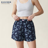 Fem by Hanford Ladies Women 100% Premium Cotton Woven Comfy Sleep Lounge Boxer Shorts Wendi 01 04 05 (1PC) Big Plus Size