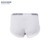 Hanford Kids/Teens Premium Ribben Cotton Hipster Briefs Wynn - White (3in1 Pack)