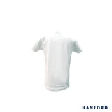 Hanford Kids R-Neck Cotton Single Jersey Short Sleeves Shirt - White (Single Pack)