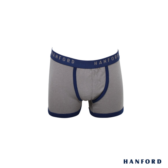 Hanford Kids/Teens Cotton w/ Spandex Boxer Briefs - Simplex/Gray (Single Pack)