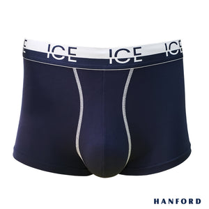 Hanford iCE Men Viscose w/ Spandex Boxer Briefs w/ Pouch Contrast Stitch Rio - Blueberry (Single Pack)