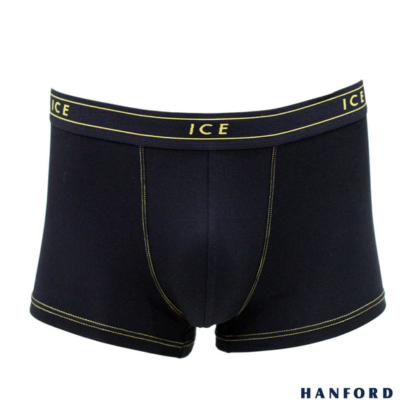 Hanford iCE Men Viscose w/ Spandex Boxer Briefs - Black/Tesoro (Single Pack)