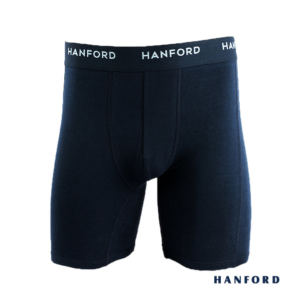 Hanford Athletic Men Cotton Spandex Compression Shorts - Grayish Blue (SinglePack)