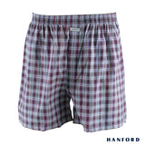 Hanford Men 100% Cotton Woven Boxer Shorts - Checkered SETH (1PC/SinglePack)