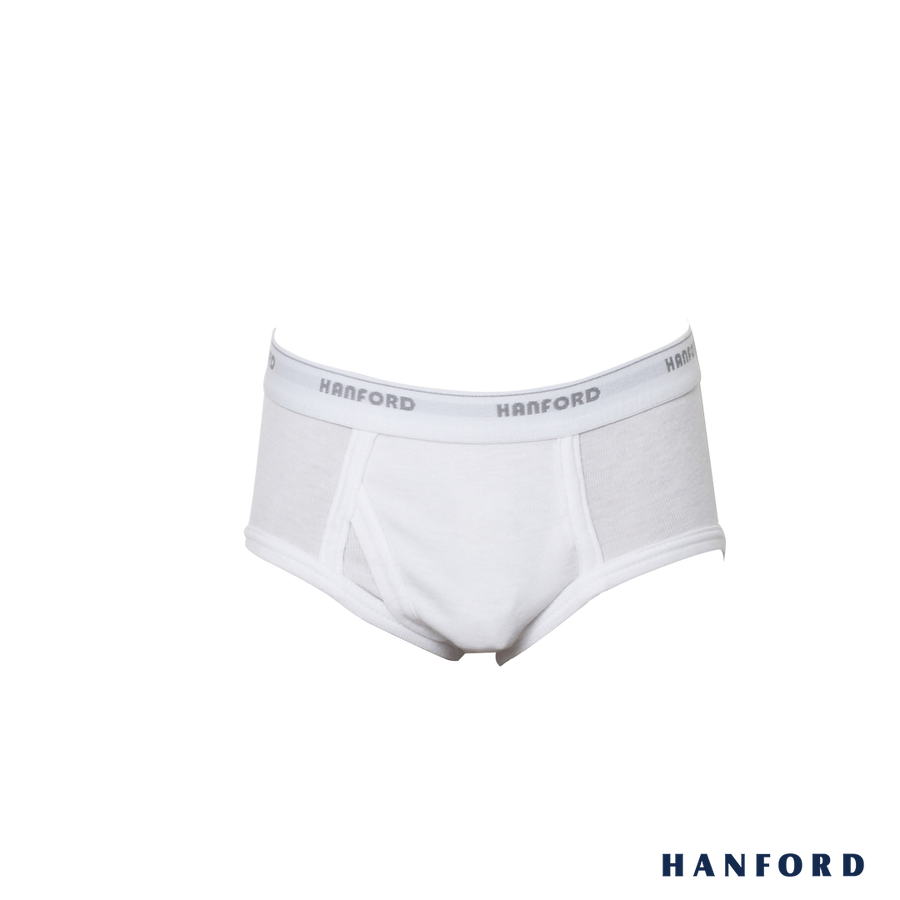 Hanford Kids/Teens Premium Ribbed Cotton Classic Briefs w/ Fly Opening ...