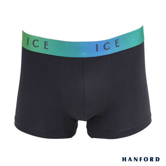 Hanford iCE Men Viscose w/ Spandex Boxer Briefs Printed Garter - Ombre/Forged Iron (Single Pack)
