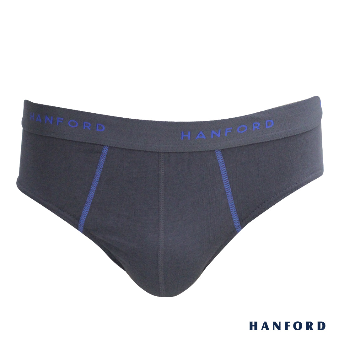 Hanford Men Regular Cotton Briefs Snazzy - Forged Iron (3in1 Pack ...