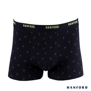Hanford Men Cotton w/ Spandex Boxer Briefs - Coconut Print (Single Pack)