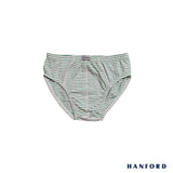Hanford Kids/Teens Cotton w/ Spandex Hipster Inside Garter Briefs Breton - Stripes (3in1 Pack)