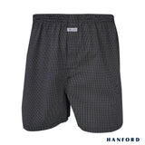 Hanford iCE Men 100% Premium Cotton Woven Boxer Shorts Ross - Tyre Print (SinglePack)