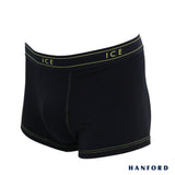 Hanford iCE Men Viscose w/ Spandex Boxer Briefs - Black/Tesoro (Single Pack)