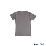 Hanford Kids/Teens 100% Cotton R-Neck Short Sleeves Shirt - Natural Gray (Single Pack)