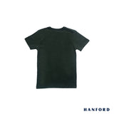 Hanford Kids/Teens 100% Cotton R-Neck Short Sleeves Shirt - Dark Green (Single Pack)