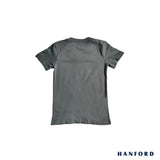 Hanford Kids/Teens 100% Cotton V-Neck Short Sleeves Shirt - Dark Slate (Single Pack)
