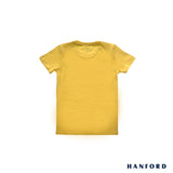 Hanford Kids/Teens 100% Cotton R-Neck Short Sleeves Shirt - Asfon Gold (Single Pack)