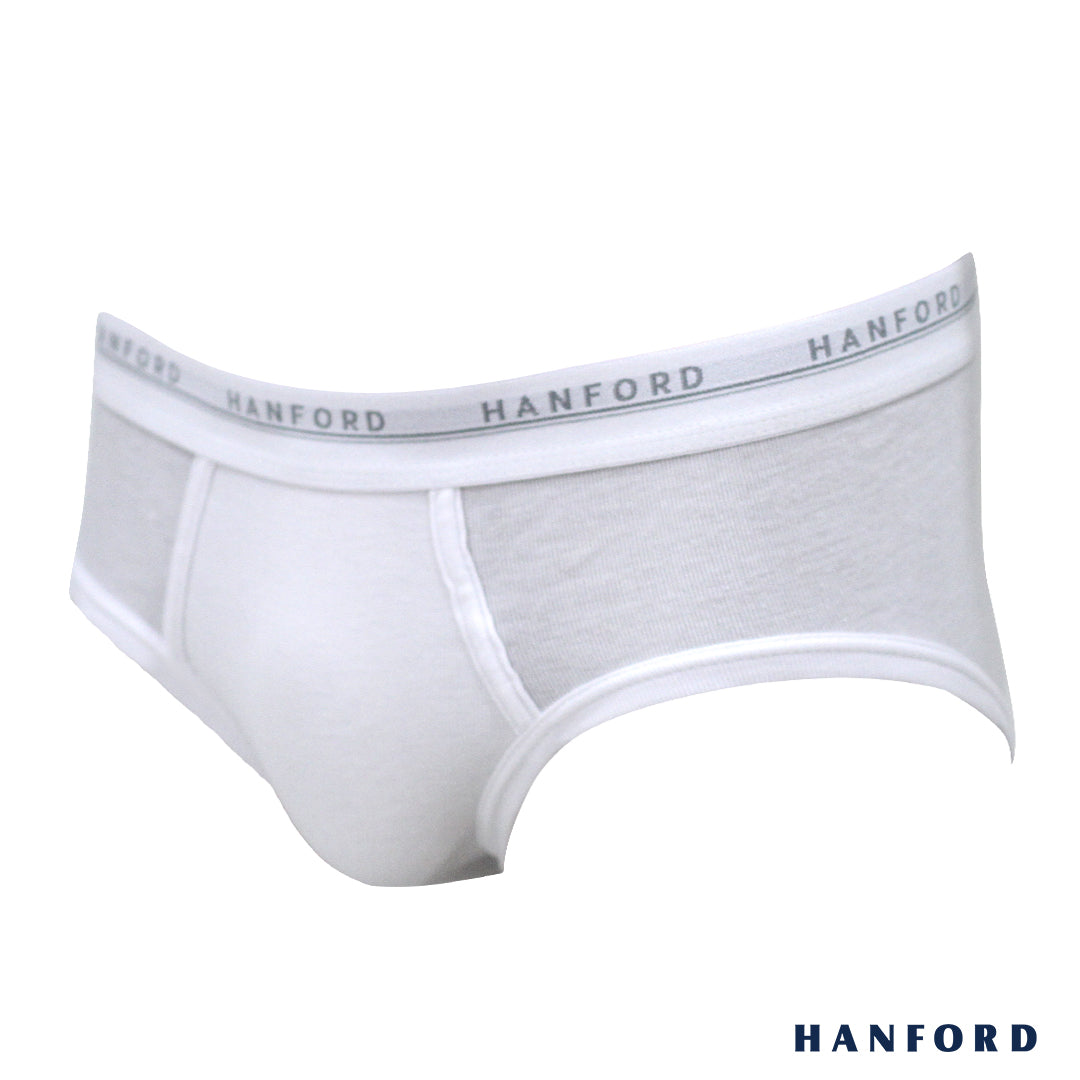 Hanford Men Premium Ribbed Cotton Hipster Briefs - White (3in1 Pack) –  HANFORD