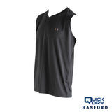 Hanford Athletic Men V-Neck Quick Dry Training Sport Active Sleeveless Shirt (Single Pack)