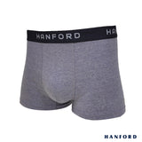 Hanford Men Cotton w/ Spandex Boxer Briefs Skyler - Azure Melange (Single Pack)