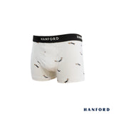 Hanford Kids/Teens Cotton w/ Spandex Boxer Briefs - Beagle Print/Almond (Single Pack)