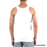 Hanford iCE Men 100% Cotton Slim Fit Tank - White (2in1 Pack/2pcs)