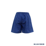 Hanford Kids/Teens 100% Cotton Woven Shorts Anchor -  Anchor Print/Navy Peony (SinglePack)