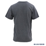 Hanford Men/Teens V-Neck Cotton Modern Fit Short Sleeves Shirt - Pitch Black (1PC/SinglePack)