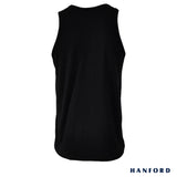Hanford Men Regular Cotton Single Jersey Tank Ryder - Black (Single Pack)