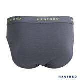 Hanford Men Regular Cotton Briefs Snazzy - Forged Iron (3in1 Pack)