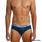 Hanford Men Premium Cotton Hipster Briefs Ashton - Assorted Colors (3in1 Pack)