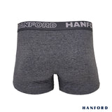 Hanford Men Natural Cotton Knit Comfort Boxer Briefs (No Spandex) - OG Murk (Single Pack) S-4X Big Plus Size
