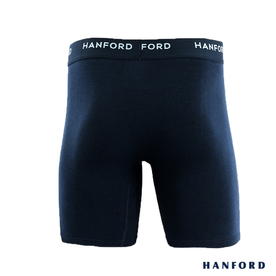 Hanford Athletic Men Cotton Spandex Compression Shorts Grayish Blue