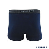 Hanford Men Cotton w/ Spandex Boxer Briefs w/ Fly Opening Mason - Navy Blazer (Single Pack)
