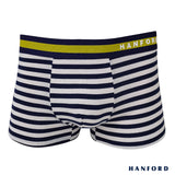 Hanford Men Cotton w/ Spandex Stripe Boxer Briefs - Sage  (Single Pack)