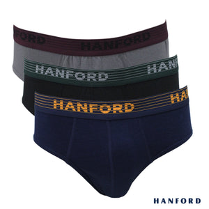 Hanford Men Regular Cotton Briefs Pixie - Assorted (3in1 Pack)