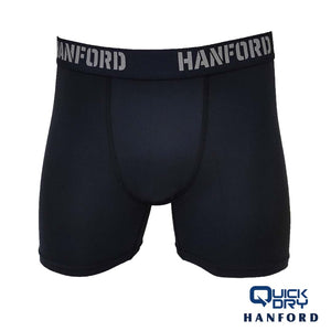 Hanford Athletic Men Pro Cool 2.0 Quick Dry Compression Boxer Shorts Flex02 - Black (Single Pack)
