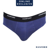Hanford Men Regular Cotton Briefs OG Maxx - Oxford Blue (1PC/Single Pack)