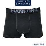 Hanford Men Natural Cotton Knit Comfort Boxer Briefs (No Spandex) - OG Espresso (Single Pack) S-4X Big Plus Size